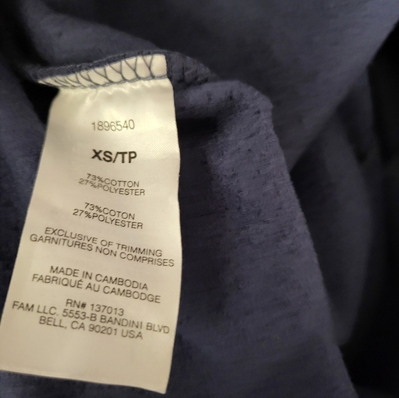 NEW- GAP Deep Blue Sweatpants, Size XS (28) - Picture 4 of 6